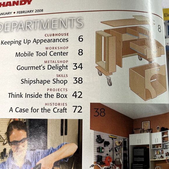 Handyman Woodworking Magazine Vol 16 Issue 86 No 1 Jan Feb  2008 u Storage Solut - Picture 6 of 9